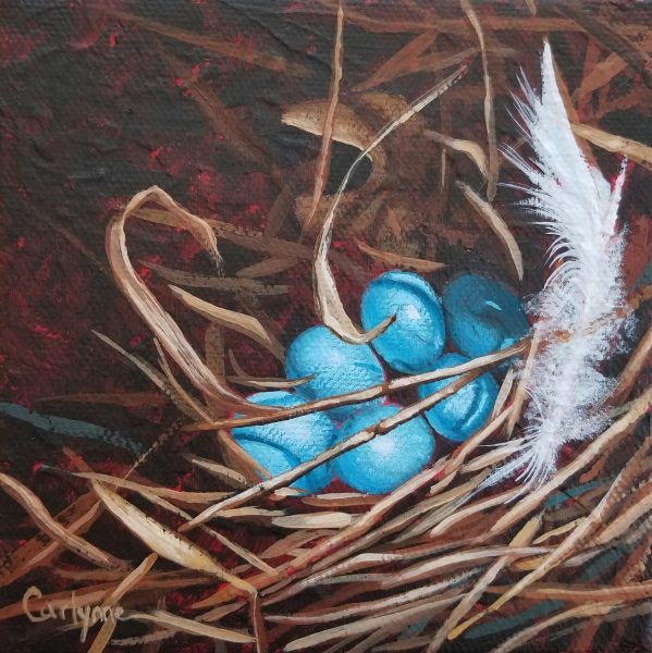 Click here to view 6 Blue Eggs by Carlynne Hershberger