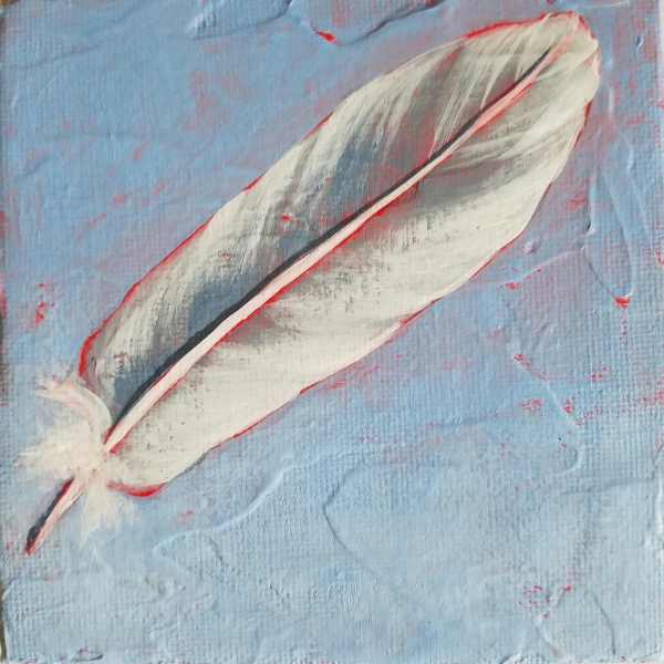 Click here to view #12 White Feather by Carlynne Hershberger