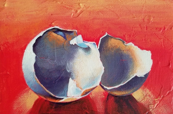 Click here to view #31 Eggshells by Carlynne Hershberger